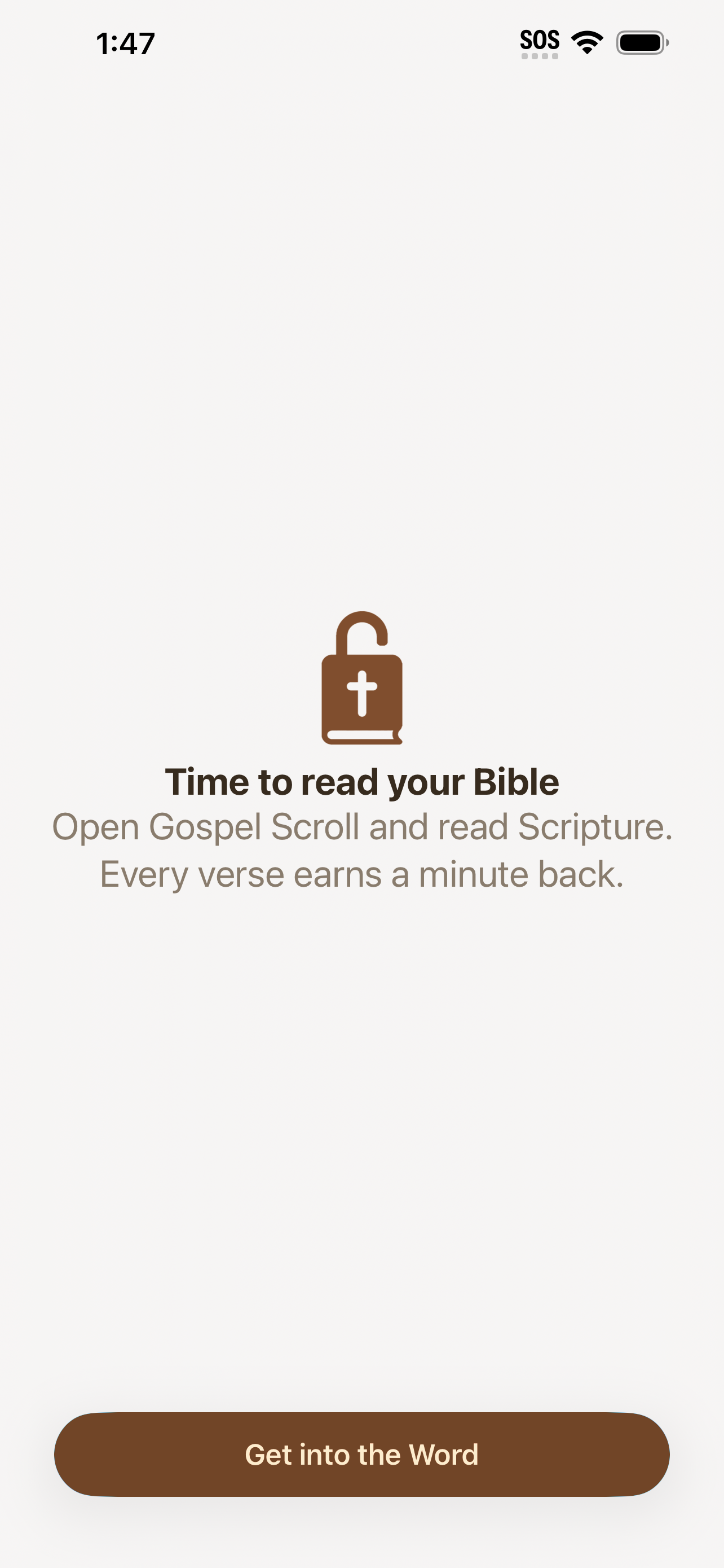 Gospel Reset reminder to read your Bible